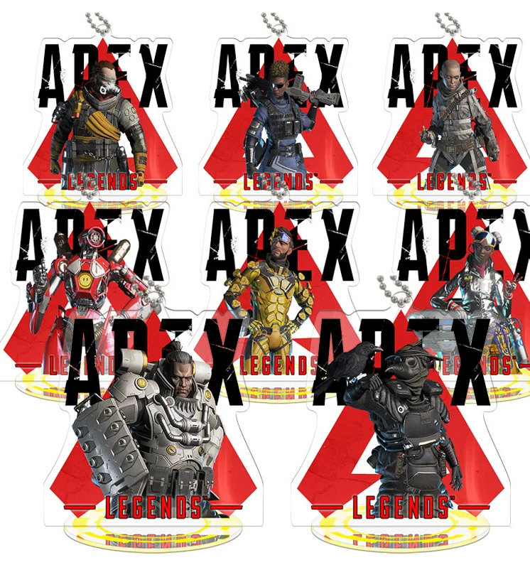 8 шт./лот акриловая подставка для игры Apex legends модель фигурка брелок подвеска