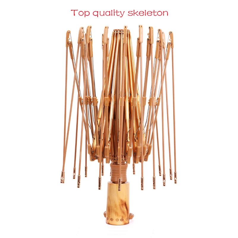 

LIKE RAIN 16K Windproof Umbrella Rain Women Titanium Coating UV Protection Umbrella Chinese Printing Big Folding Umbrella