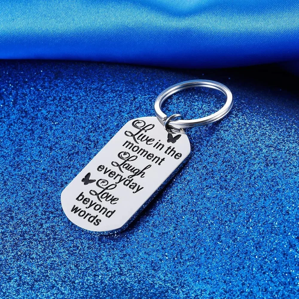 Подарок отцу матери ко Дню Святого Валентина Брелок положительное сообщение для