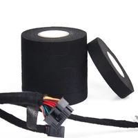 tesa black adhesive cloth tape for cable harness wiring loom electrical insulating cloth tape auto wrap ribbon belt 15m length