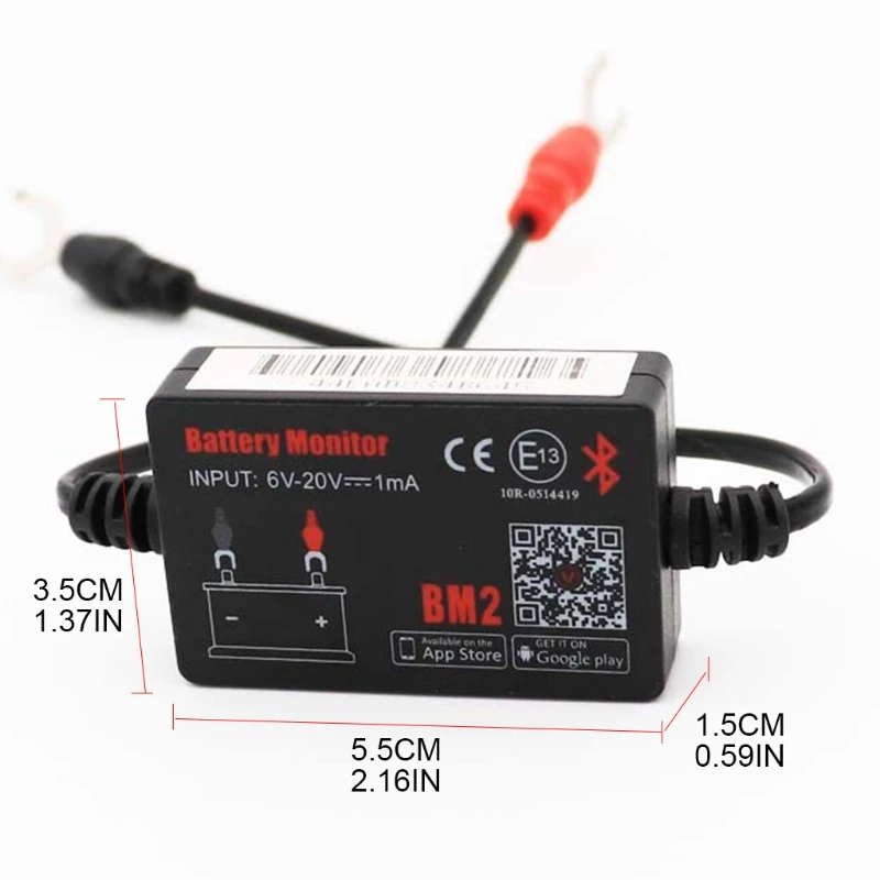

Automotive Battery Monitor 12V Bluetooth Car Battery Detector Low Power Consumption Testing Equipment