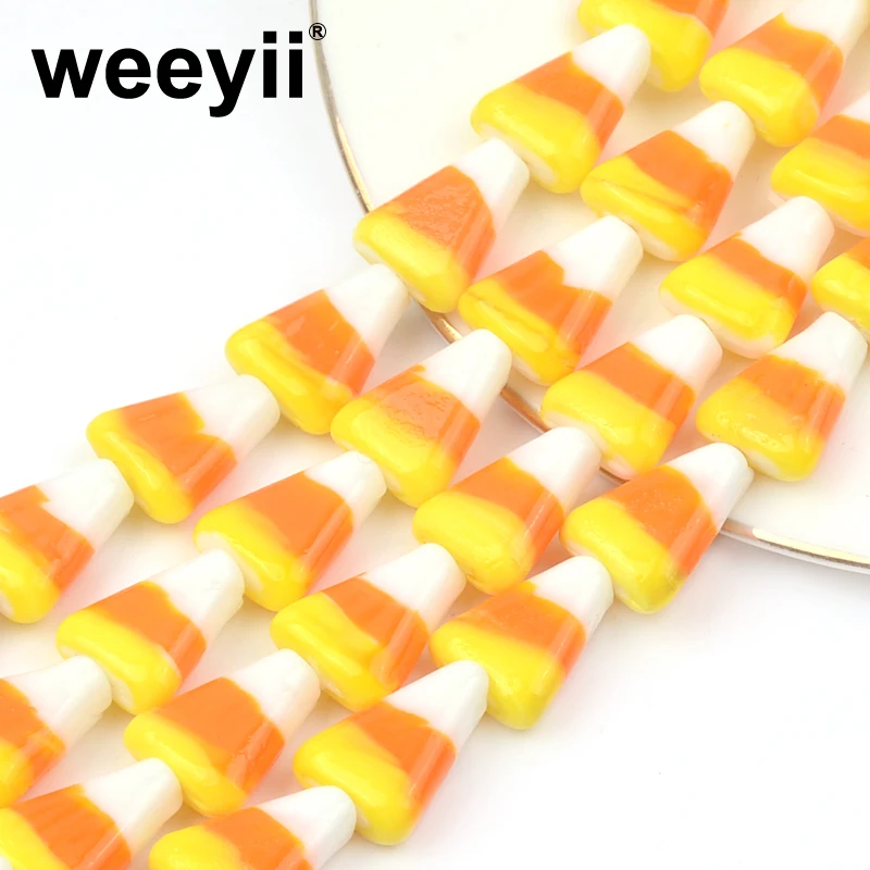 

11x14mm Lovely Candy Triangle Lampwork Glass Beads Loose Spacer Beads For DIY Jewelry Making Bracelet Necklace Accessories