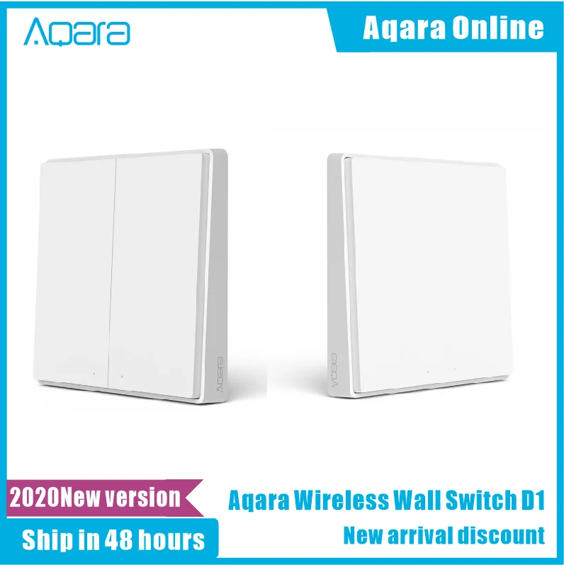 Original Aqara Smart Switch Light Remote Control ZiGBee wifi Wireless Key Wall Switch work For Xiaomi mijia Mi Home App Control