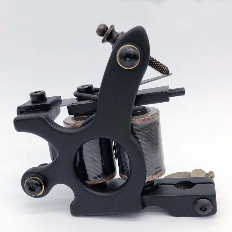 

Best Coil Tattoo Machine gun Tattoo Machines 10 Wrap Coils Tatoo GunSteel Tattoo Frame For Liner maquina tatuaje coil machine