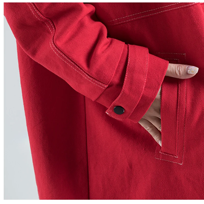 

Long Women Autumn Sleeve Winter Hooded Zipper Lace Up Outerwear Female Loose Casual Comfortable Drop Shoulder Outerwear ZX292