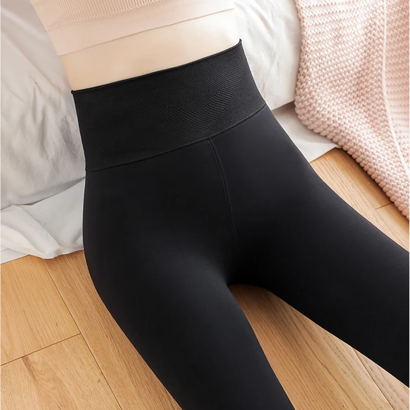 

black 300g 500g Velvet Hip Up Thick Winter Warm High Waist Women Pantyhose Autumn Medias De Mujer Tights Collant Femme Panty 613