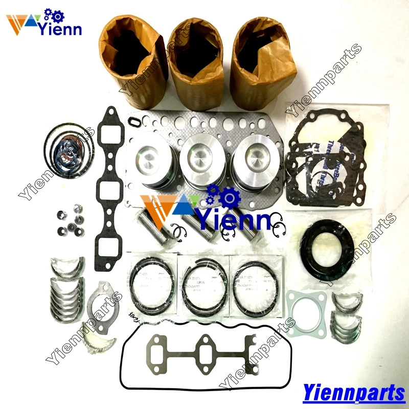 

3TN75 3TN75-UA Overhaul Rebuild Kit Piston Ring Gasket Bearing Set For Yanmar Tractor Engine JOHN DEERE 855 856 Engine Parts