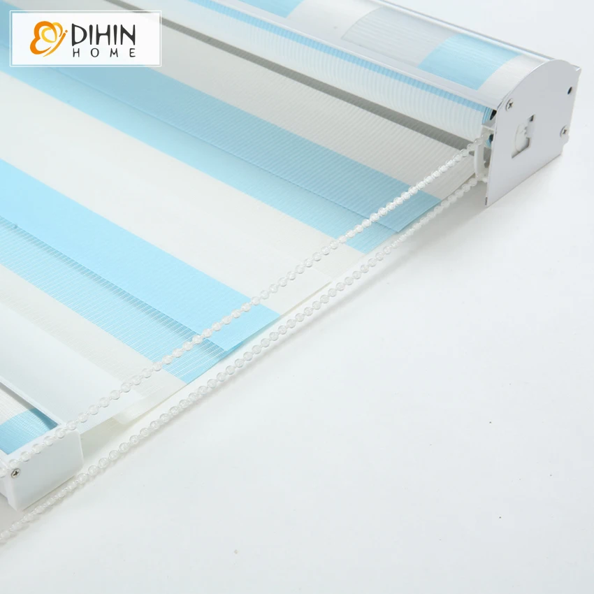 High Quality Double Color Design Blackout Window Curtains Layer Zebra Blinds Rollor Blind Easy Install Cut To Sizes | Дом и сад