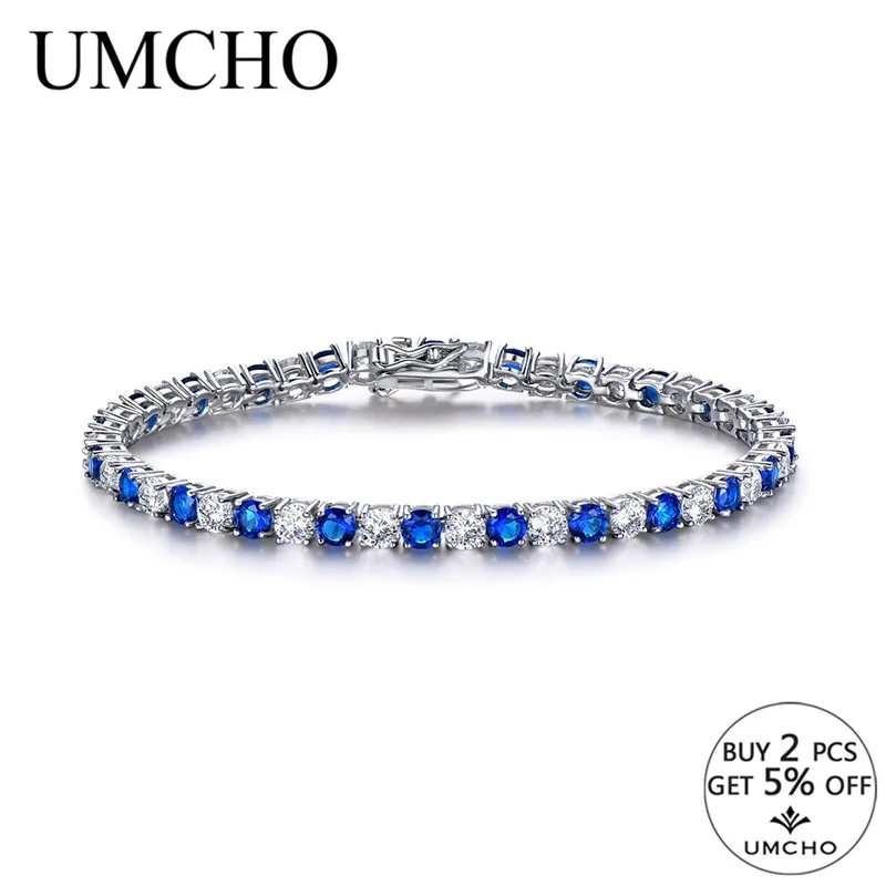 UMCHO Роскошные созданы искусственно реальные ювелирные изделия из серебра 925