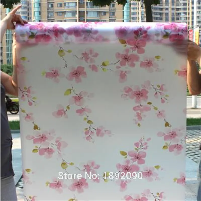 

LUCKYYJ Vinyl With glue Frosted Opaque Glass Window Film For Window Privacy Color Adhesive Glass Stickers Home Decor Bedroom