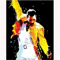 diamond painting kits home decor with ab drill 5d diy pour glue scalloped edge rock singer freddie mercury wall art unique gift