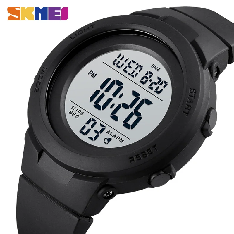 SKMEI Dual Time Цифровые спортивные часы мужские 5bar водонепроницаемые противоударные