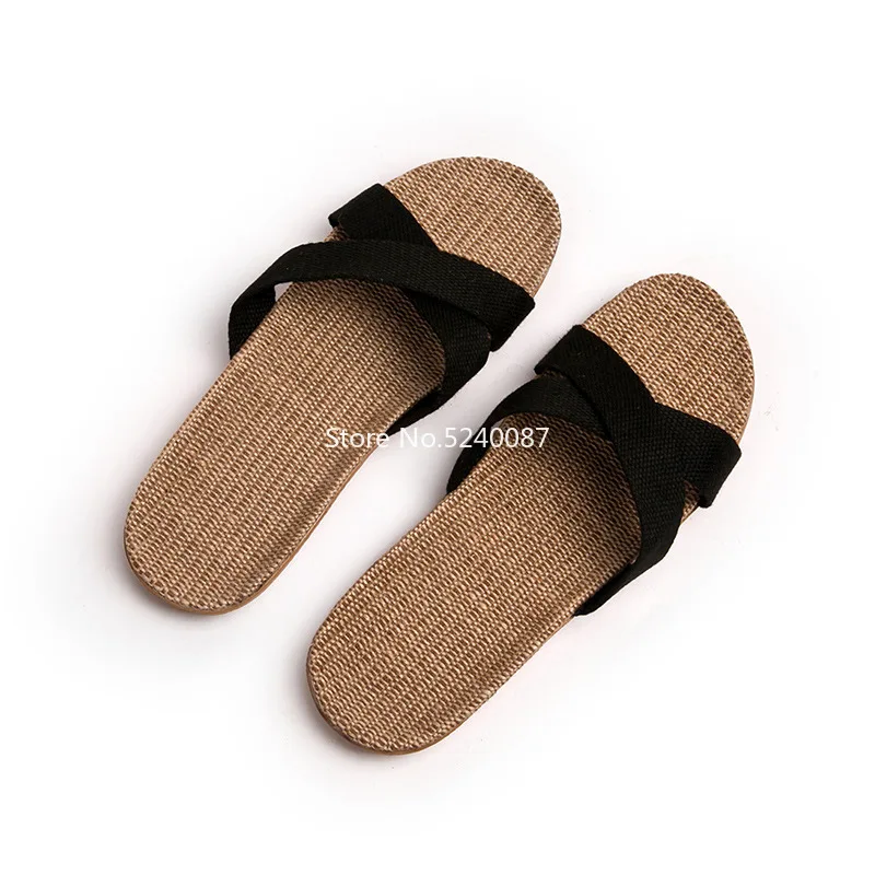 Шлепанцы мужские льняные в китайском стиле домашние тапочки кимоно восточные