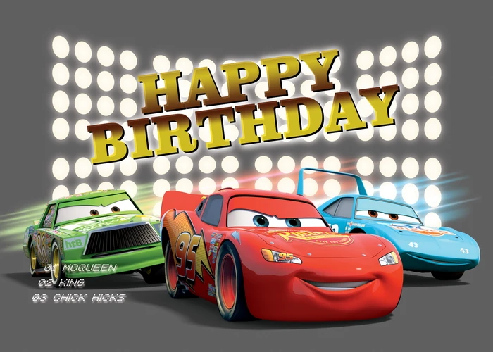 

Disney Cars Story Birthday Party Decoration Background Cloth Photo Poster Children Birthday Gift Living Room Bedroom Mural