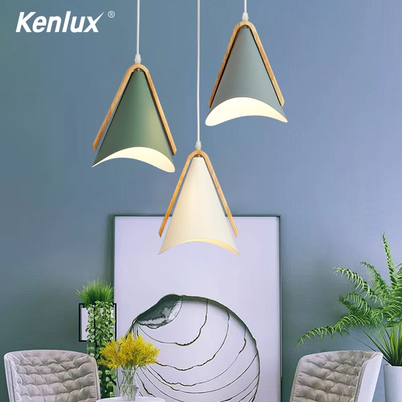 Скандинавская простая деревянная Подвесная лампа дизайнерская светодиодная