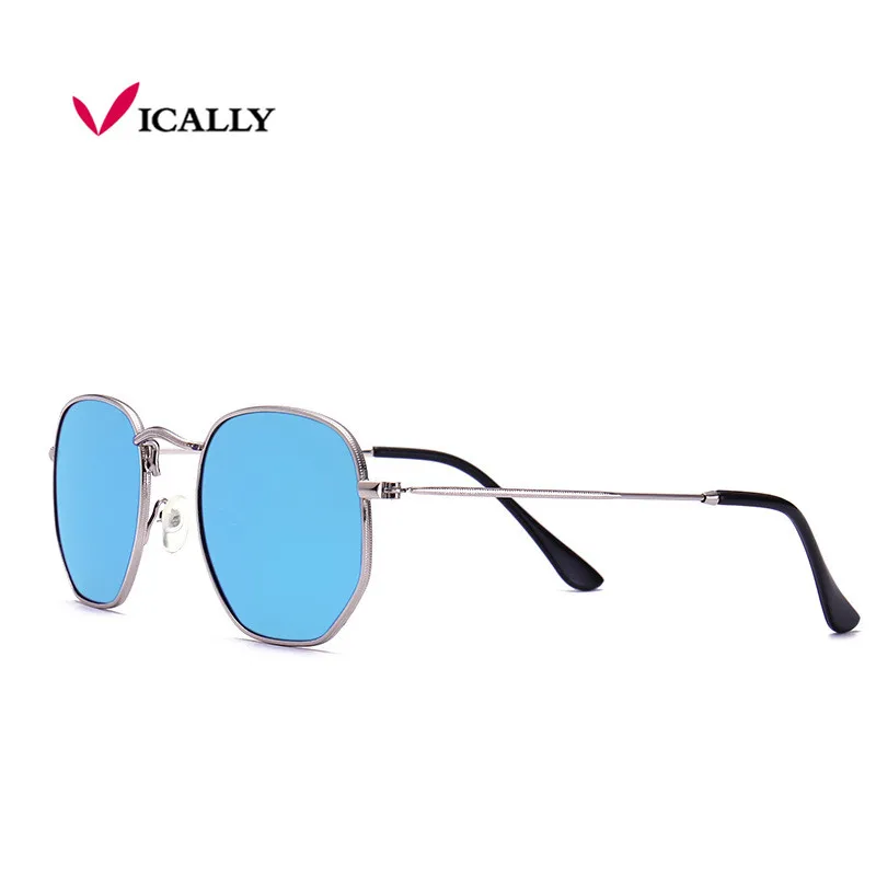 Очки солнцезащитные многоугольные для мужчин и женщин UV 400 винтажные брендовые