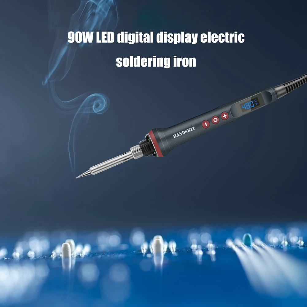 

Portable 90W LED Digital Display Electric Solder Iron Adjustable Temperature Rework Station Heat Pencil Welding Repair Tools
