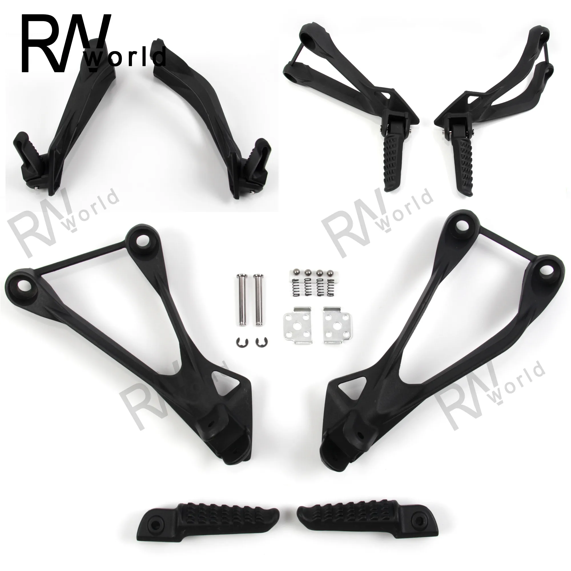 1 комплект мотоциклетные подножки Задние педали для ног KAWASAKI ZX-6R NINJA 2005 2006 2007 2008