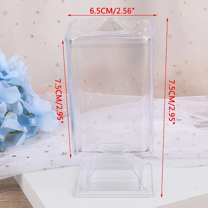 

Hot Transparent Nail Art Remover Paper Wipe Holder Container Storage Case Acrylic Makeup Cotton Pad Box MakeUp Nail Styling Tool