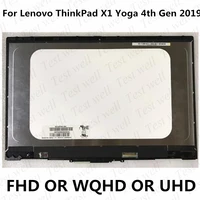 original test well for lenovo thinkpad x1 yoga 2019 version laptop lcd display touch screen assembly fru00ny678 sd10m67986