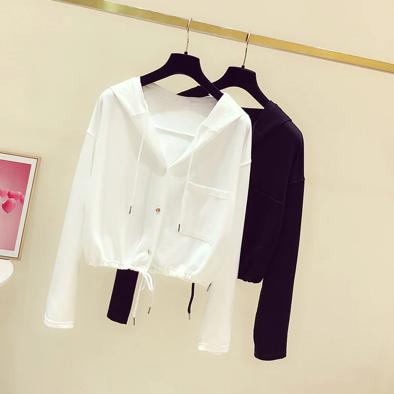 

Women Slim T-shirt Long Sleeve T shirt Cross V-neck Sexy Crop Top long sleeve t shirt black