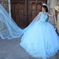 new blue quinceanera dress beading sequined sweetheart sleeveless evening dress ball gown for sweet girl robes de soir%c3%a9e