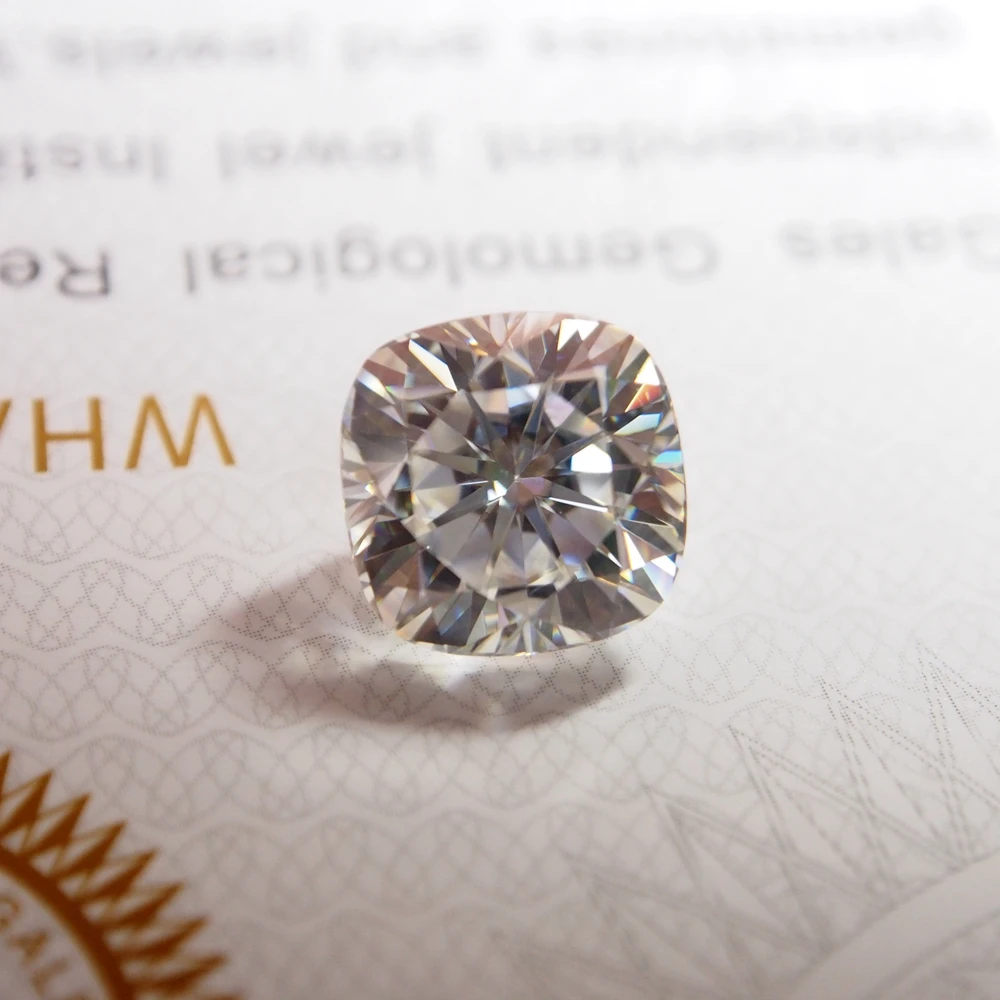 4 5*4 5 мм DEF Подушка вырезать белый камень муассант свободные Moissanite алмаз 0 42 карат