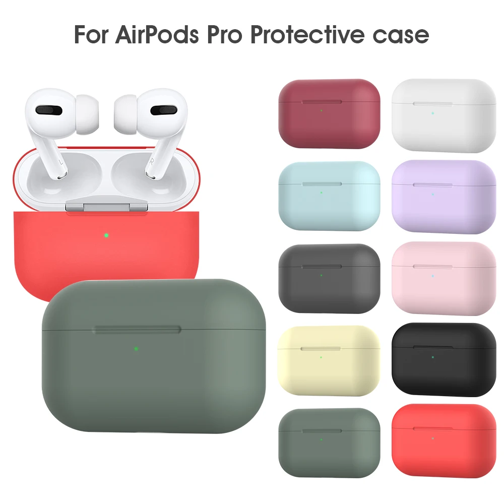Силиконовый чехол для Airpods Pro наушников беспроводной Bluetooth гарнитуры