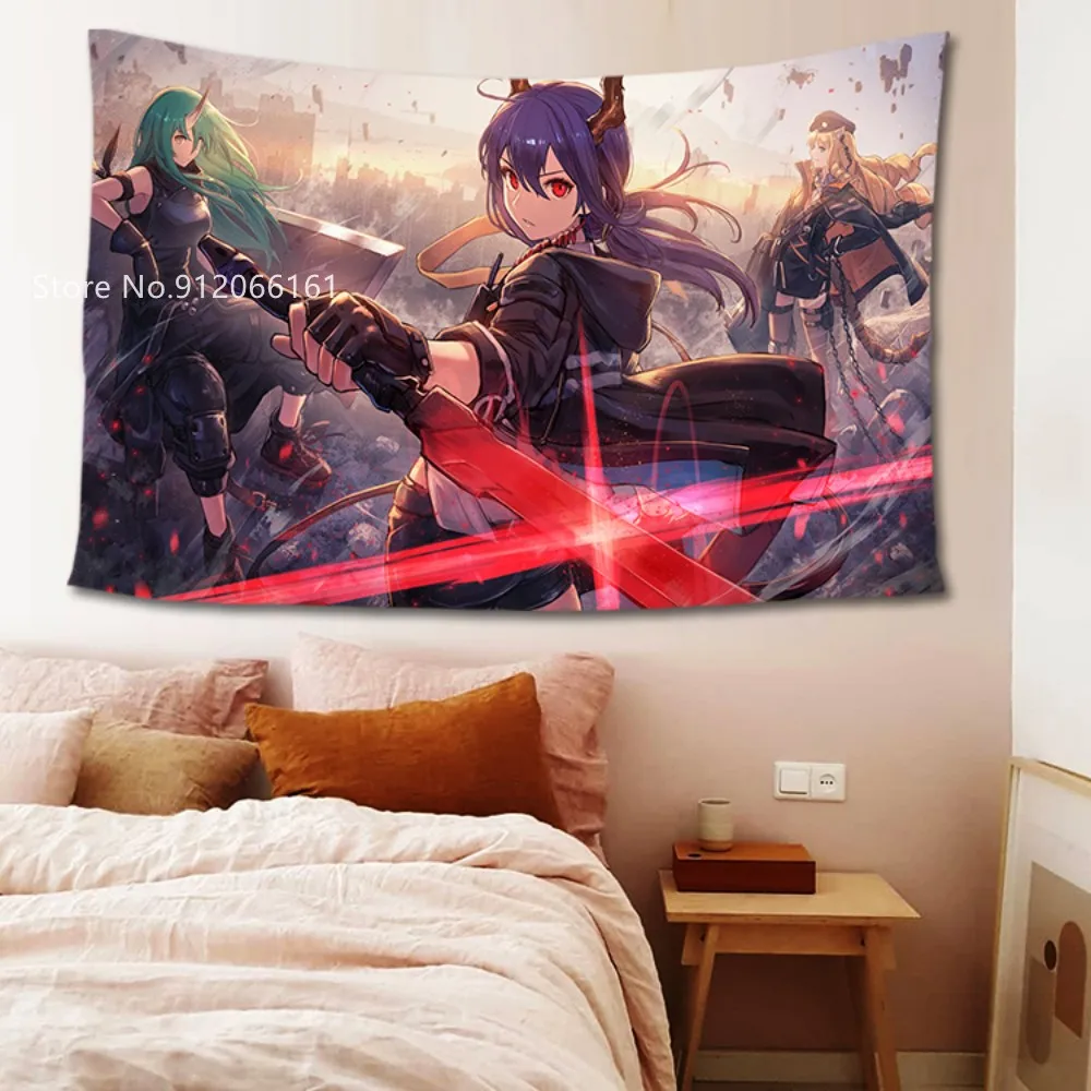 

Anime Arknights 2 Tapestries 3D Print Beach Towel Wall Carpet For Bedroom Tapestry For Living Room Wall Hanging Home Decoration