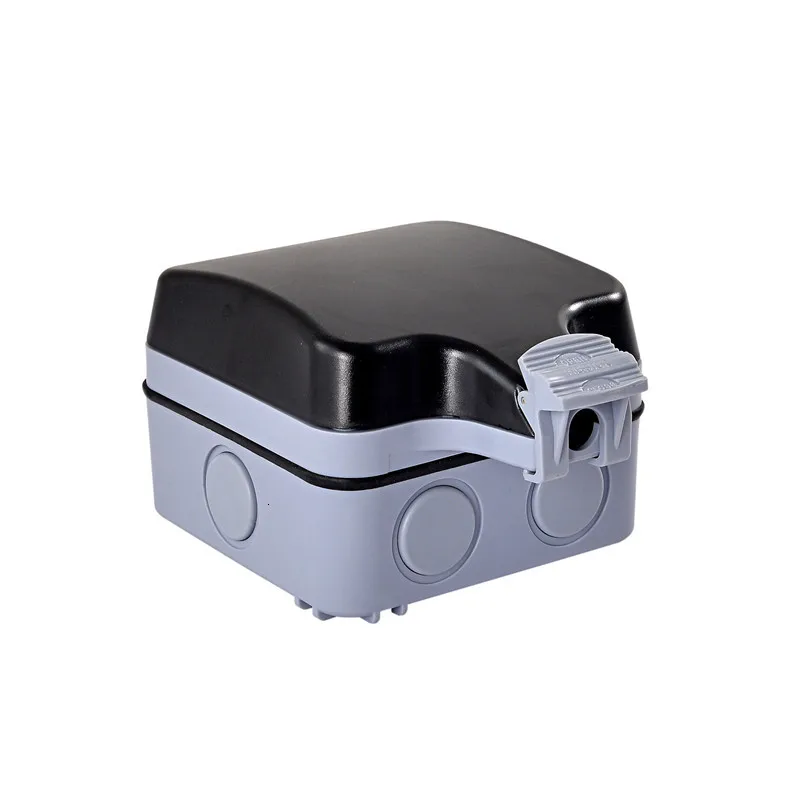 13a. English-style Ip66 Outdoors Waterproof Socket Rain-proof Garden Outdoor Power Supply Box Hong Kong Three Hole Bring | Обустройство