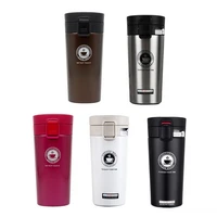 380ml double stainless steel 304 coffee mug leak proof thermos mug travel thermal cup thermosmug water bottle for gifts