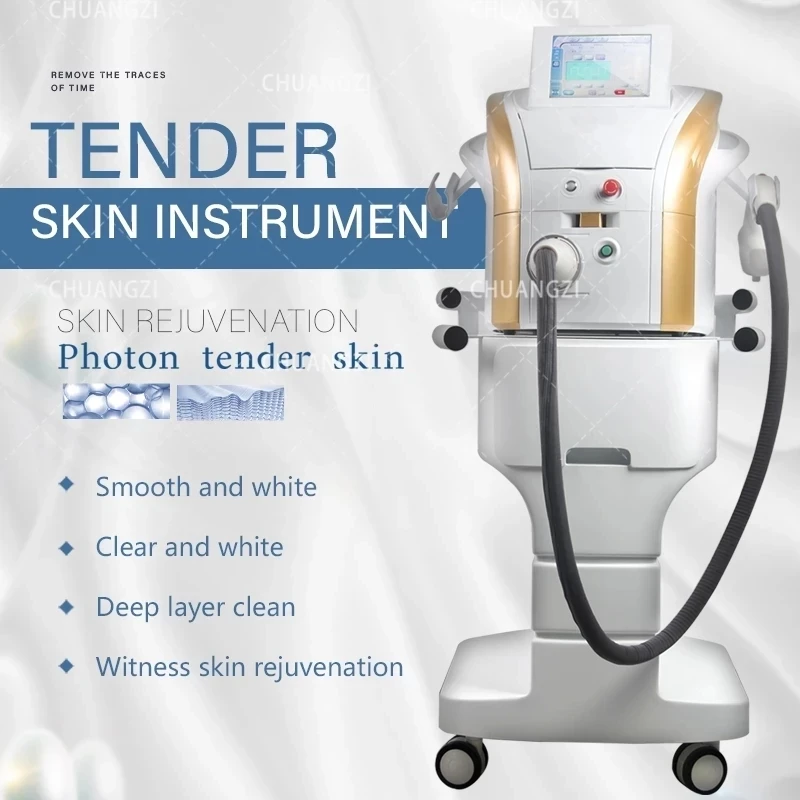 

2021 Latest style best-selling OPT/IPL/SHR/E-Light hair removal machine, skin rejuvenation and whitening beauty salon/home