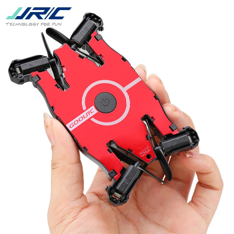 JJRC T49 Wifi FPV мини селфи Дрон HD камера Авто Складная Рука RC Квадрокоптер вертолет