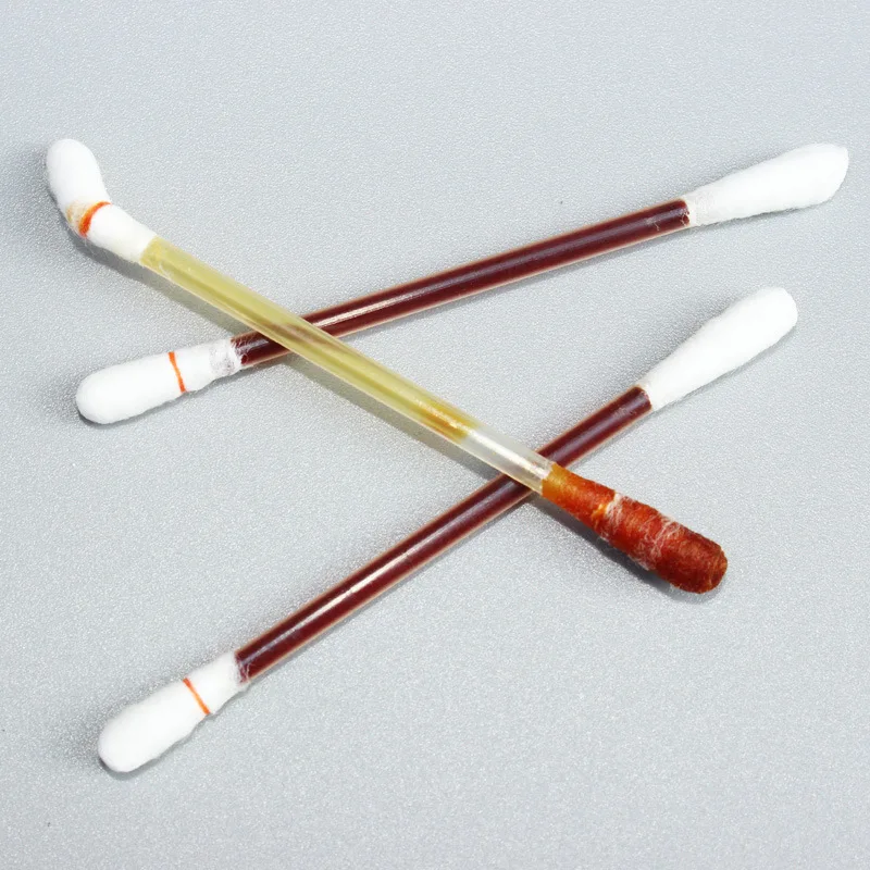 

100pcs Disposable Medical Iodine Cotton Stick Swab Home Disinfection Emergency Double Head Wood Buds Tips Nose Ears Cleaning