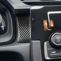 dry carbon fiber center console trim car interior panel for honda civic