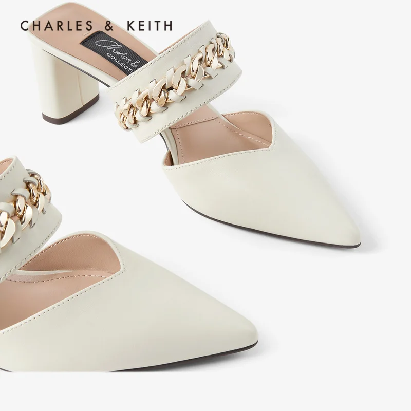 CHARLES＆KEITH Новинка на Весну и Лето2020SL1 60280337Женские босоножки Острый Носок высоком
