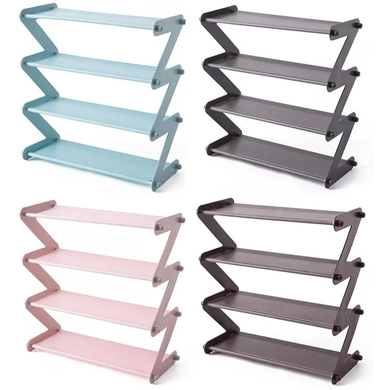 Многослойная полка для обуви из нержавеющей стали простой нетканый стеллаж