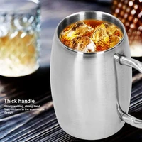 500ml stainless steel beer mug with handle coffee mugs milk tea cup gift drinkware for office cup for beer tea coffee cup