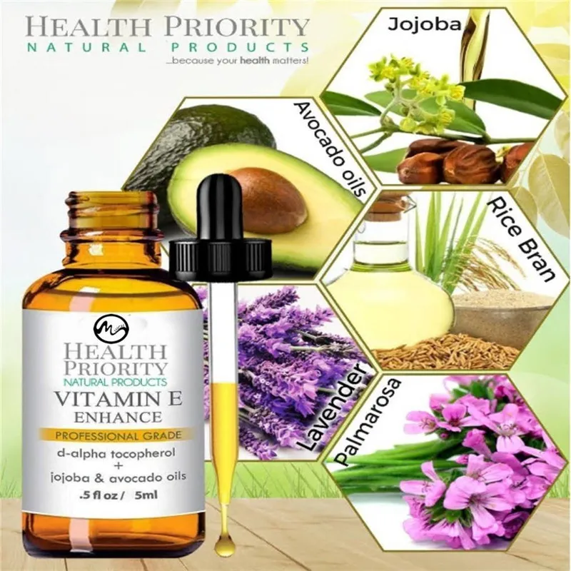 Minch 100% органический Витамин Е Сыворотка для лица натуральное масло кожи против