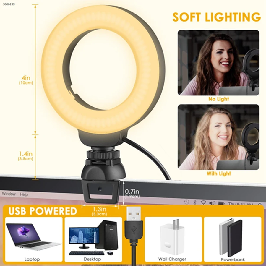 4 дюйма светодиодный кольцев