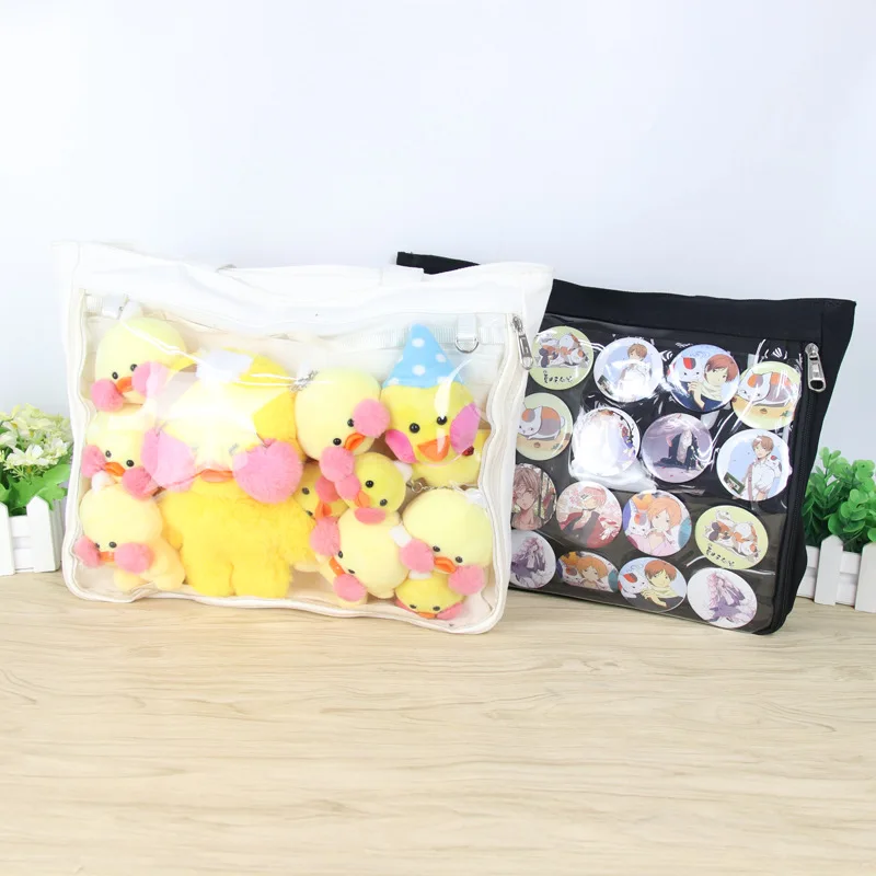 Ita Bag Japan Style Transparent Jelly Bags For Women Lolita Girls Clear PVC Ita Bag Shoulder Itabag Handbag Large Capacity