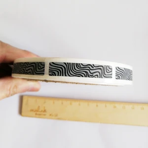 DIY Ручная наклейка с царапинами, этикетка, 1000 шт., 8x40 мм, полоска с узором зебры в рулонах