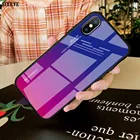 Роскошный Закаленное стекло Чехол Для Xiaomi Mi 9 10 SE Redmi 8A Note 8 Pro 6A 5 Plus Крышка мобильного телефона 9H Hard Aurora Градиентные цвета Популярная мода 9pro 10pro 9se 5G Аксессуар оболочка