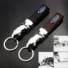 Металлический кожаный держатель для ключей Ford mk2 mk3 mk4 mk5 mk7 fiesta focus FOCUS 2 3