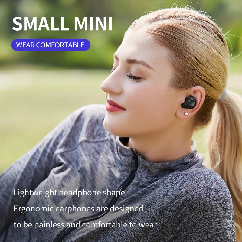 TWS беспроводные bluetooth наушники в ухо hifi басы для мобильных телефонов управление