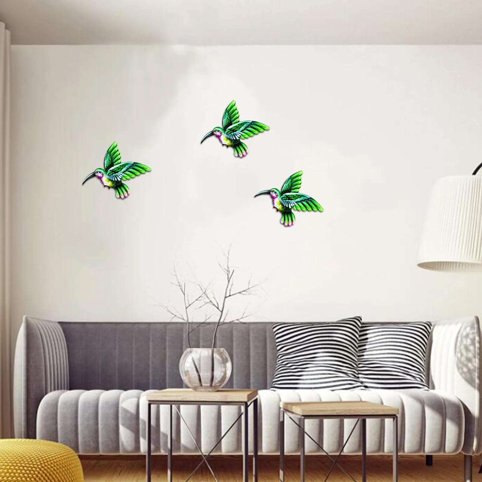 Художественное подвесное украшение Hummingbird металлическое настенное внешнее