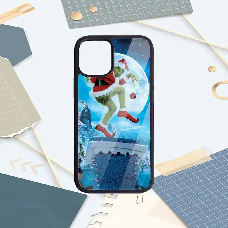 

Green Haired Grinch funny pattern Phone Case PC for iPhone 11 12 pro XS MAX 8 7 6 6S Plus X 5S SE 2020 XR funda