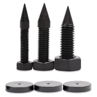 4pcs m6x42 m8x42 m10x40 speaker spike amplifier shockproof isolation stand feet cone base pads