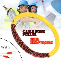 cable push puller rodder conduit fish tape 15m30m 5mm fiberglass electrician cable tested wire pullers guide device aid tool
