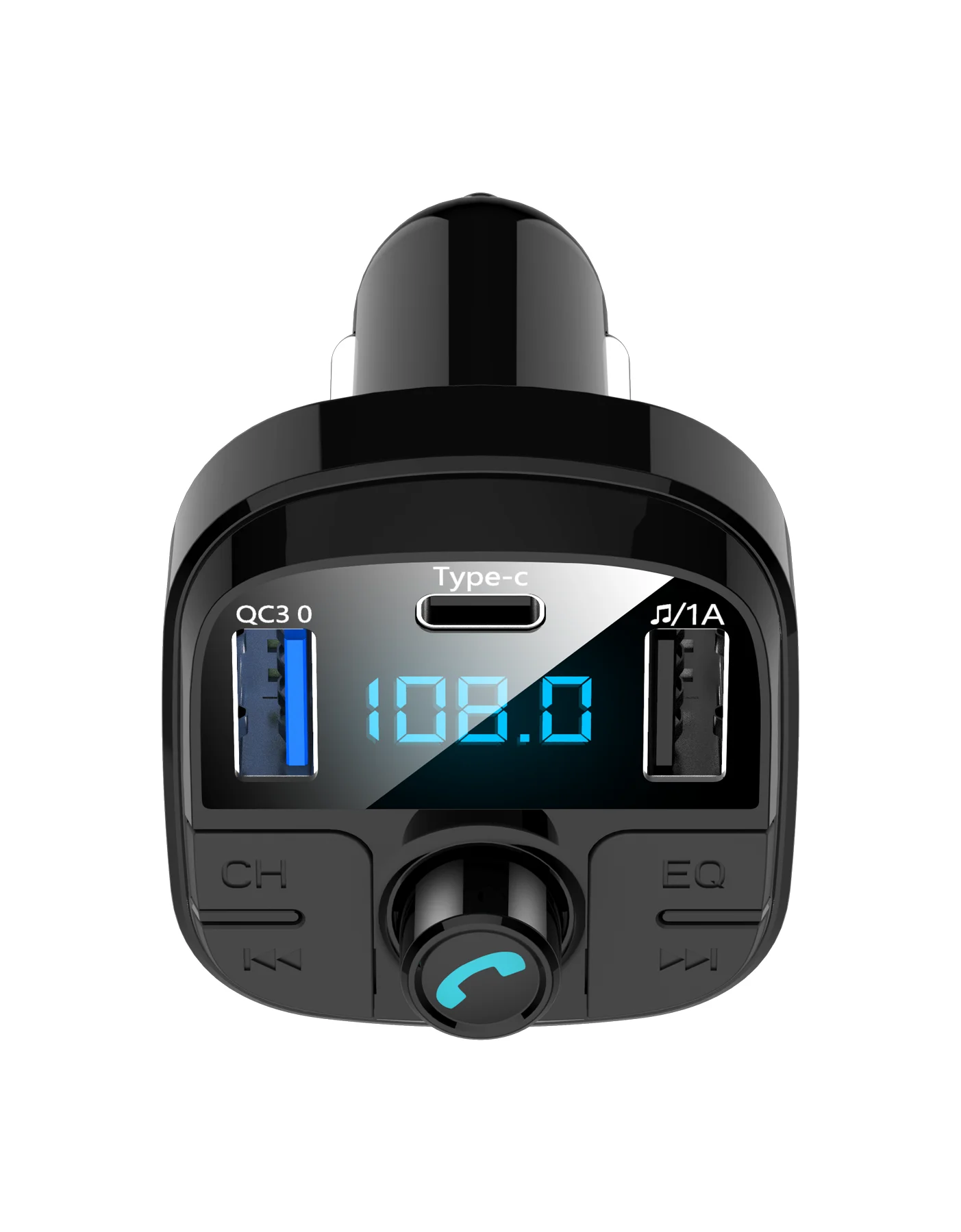 YIBEIKA автомобильное зарядное устройство QC3.0 автомобиля Bluetooth FM передатчик с